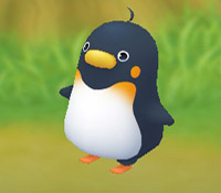 Dunkelblauer Pinguin